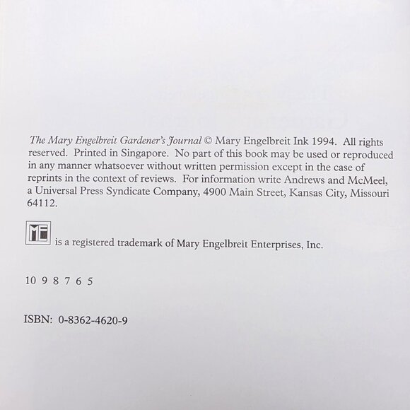 Mary Engelbreit Gardeners Journal Plants Hardcover Book Vintage Vegetable Flower - Picture 3 of 13